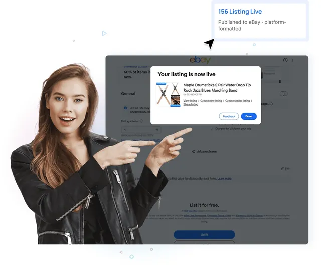 Listing published live to eBay from Flow Lister